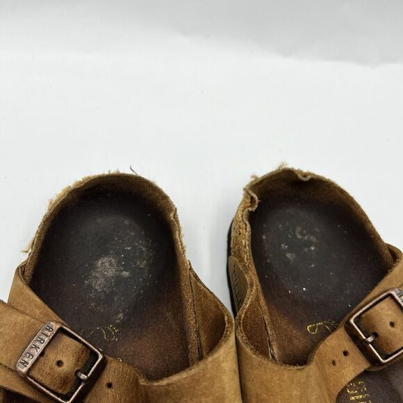 Birkenstock Gizeh Thongs Womens Size 5 R 36 Bronze Brown Germany Made Flat Shoes - Picture 9 of 12